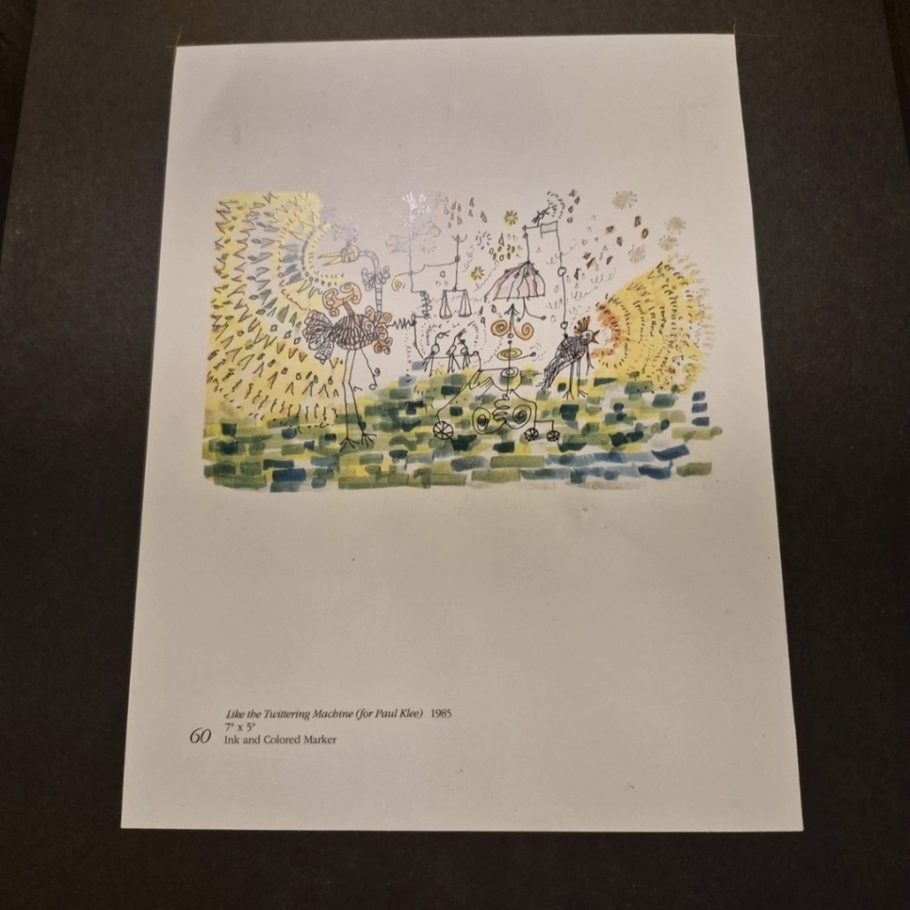 Colored Ink Art Print with Yellow and Green Accents - Unknown Brand